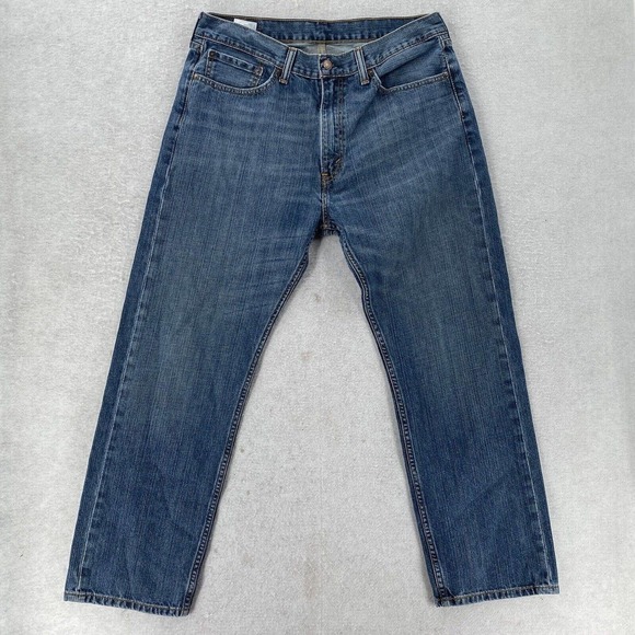 Levis Strauss 505 Jeans Mens‎ Size 36X30 Denim Jeans Straight Fit Pants - Picture 1 of 13